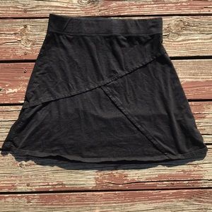 Toad&Co Black Charcoal Gray Organic Stretch Skirt
